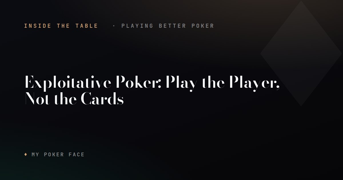 Exploitative Poker: Play the Player, Not the Cards